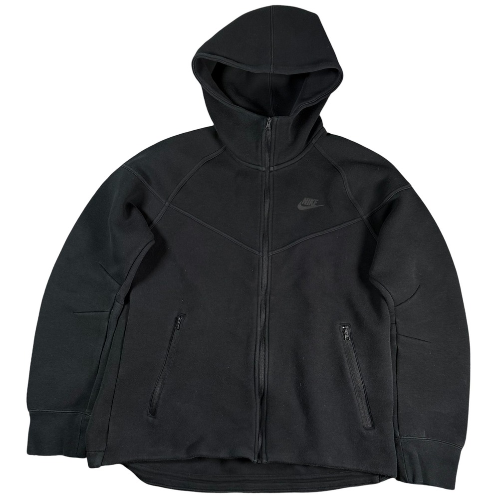 Nike Tech Fleece Full Zip Hoodie Mens Medium Black Activewear Performance Sweats